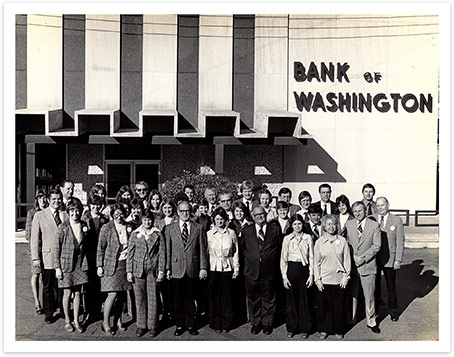 100 years in business for Bank of Washington