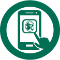smartphone with bank app icon
