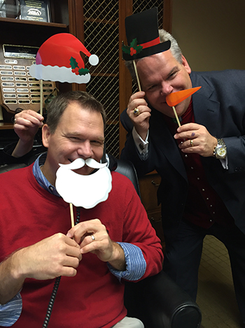Bank of Washington employees dressed festively for the 2015 holidays